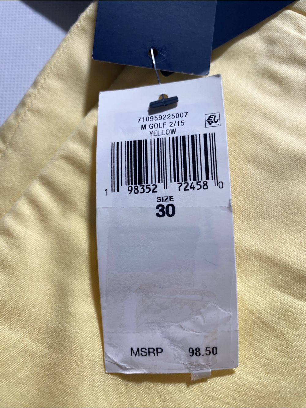 NEW- Size 30 Mens Polo Ralph Lauren Performance Chino Shorts Flat 8.5”i Yellow - Picture 7 of 14